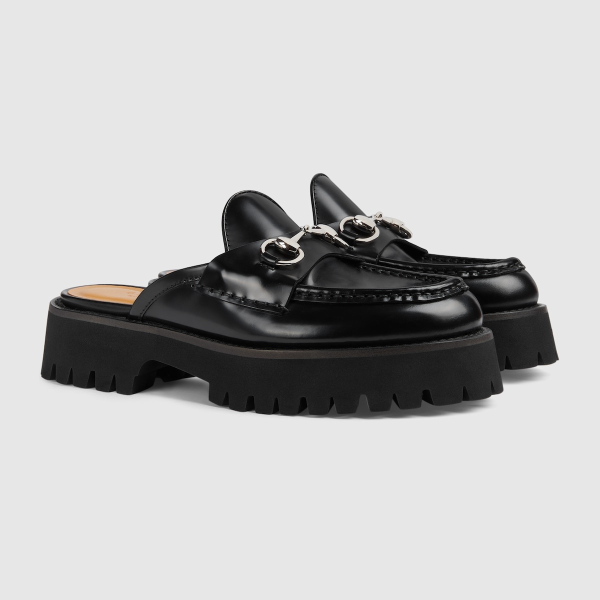 希少 EU37 GUCCI グッチ フラットミュール Horsebit 185A GUCCI - 希少 EU37 GUCCI グッチ フラットミュール Horsebit