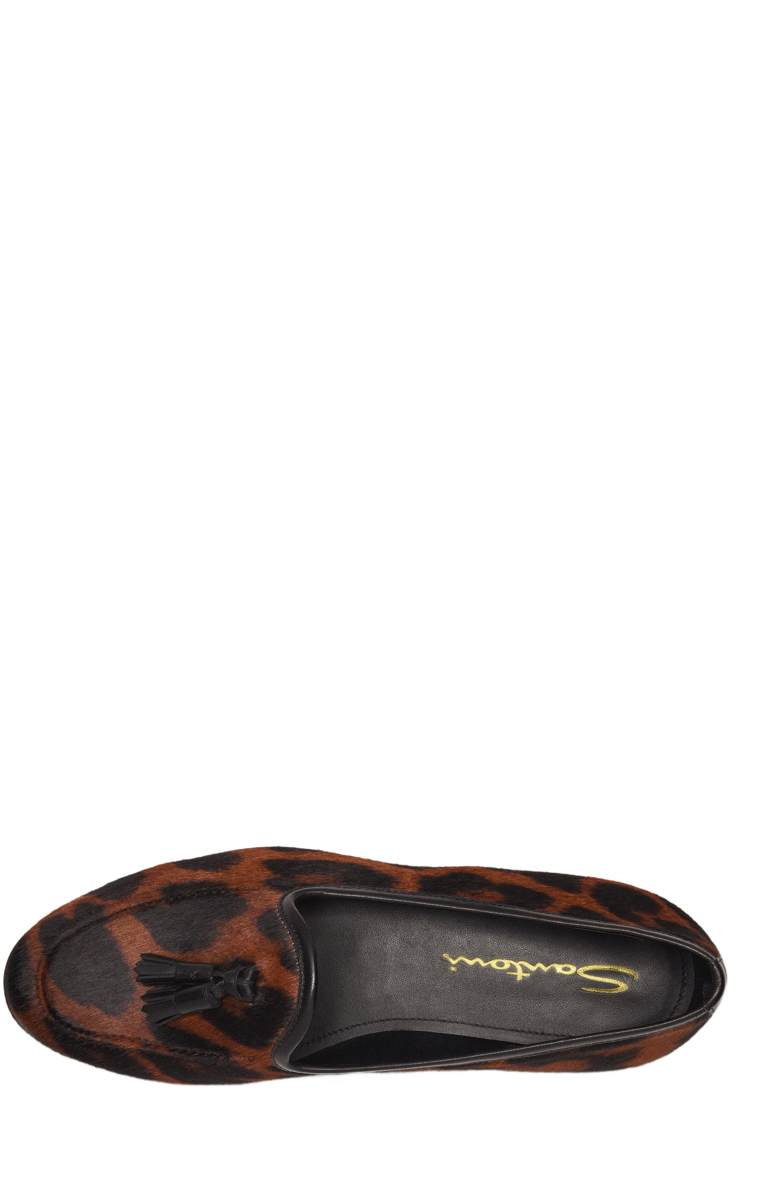 Santoni Women's Andrea Leopard Tassel Loafer at Nordstrom - 2