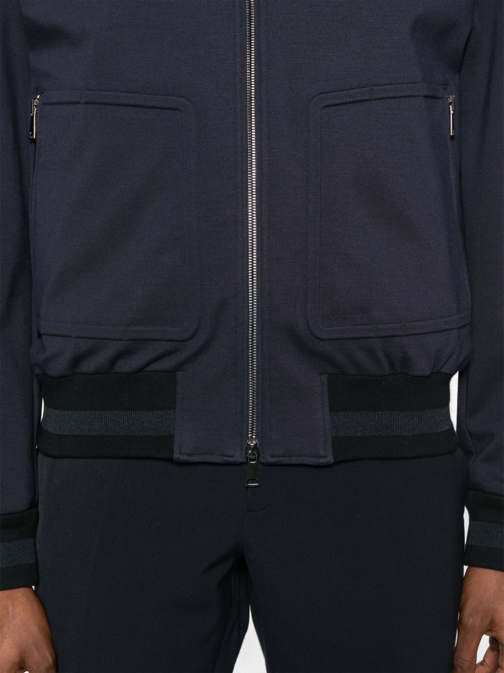 high-neck bomber jacket - 5