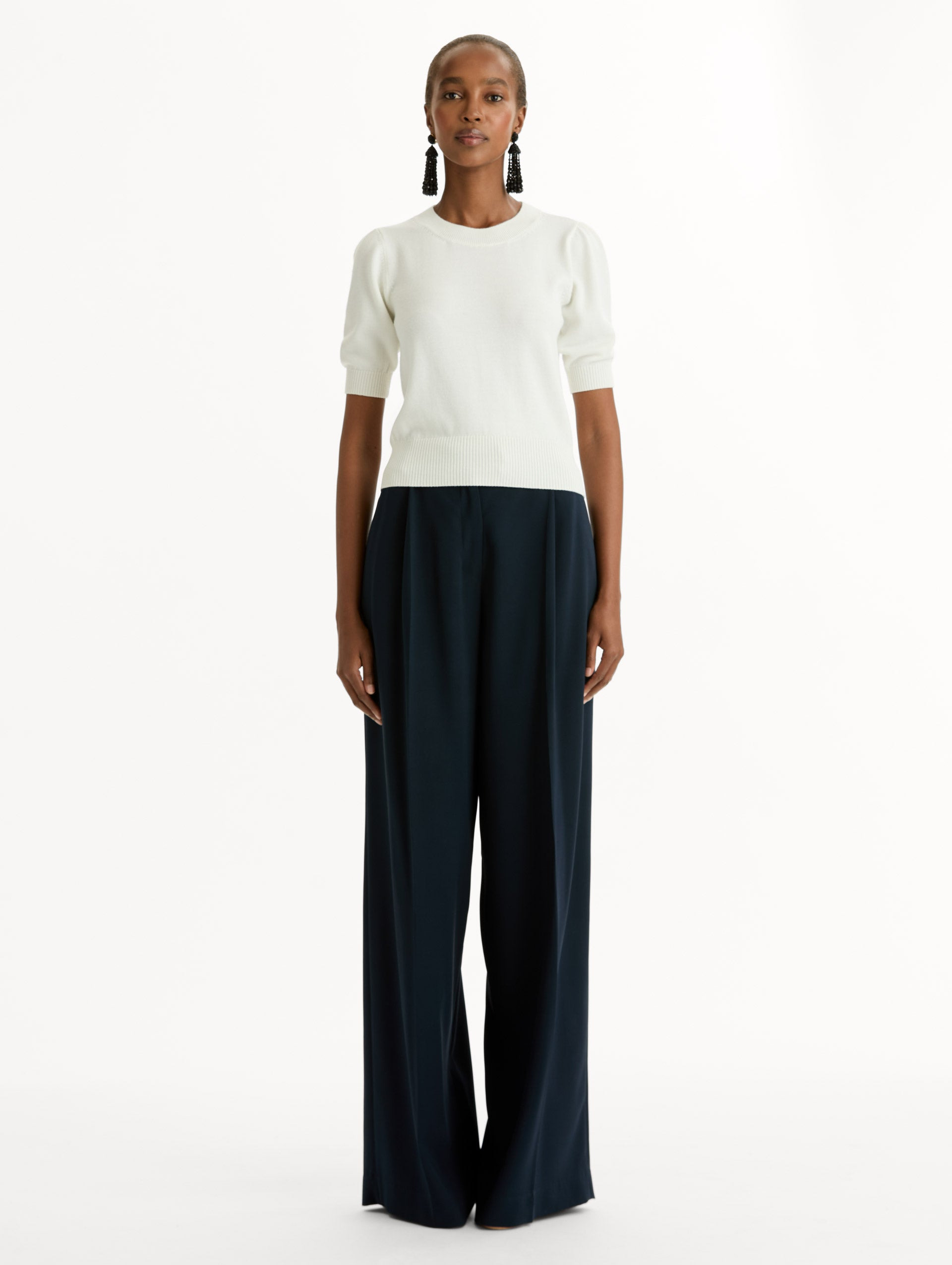 SHORT SLEEVE WOOL PULLOVER - 4