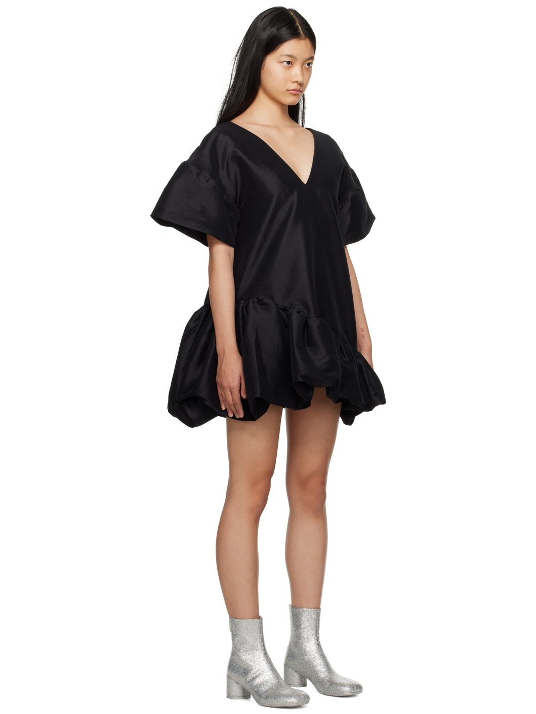 Black Gama Minidress - 2