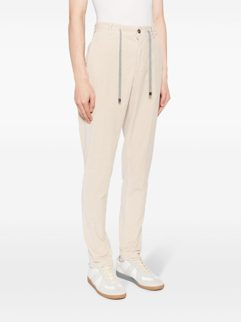 drawstring-waist corduroy trousers 3