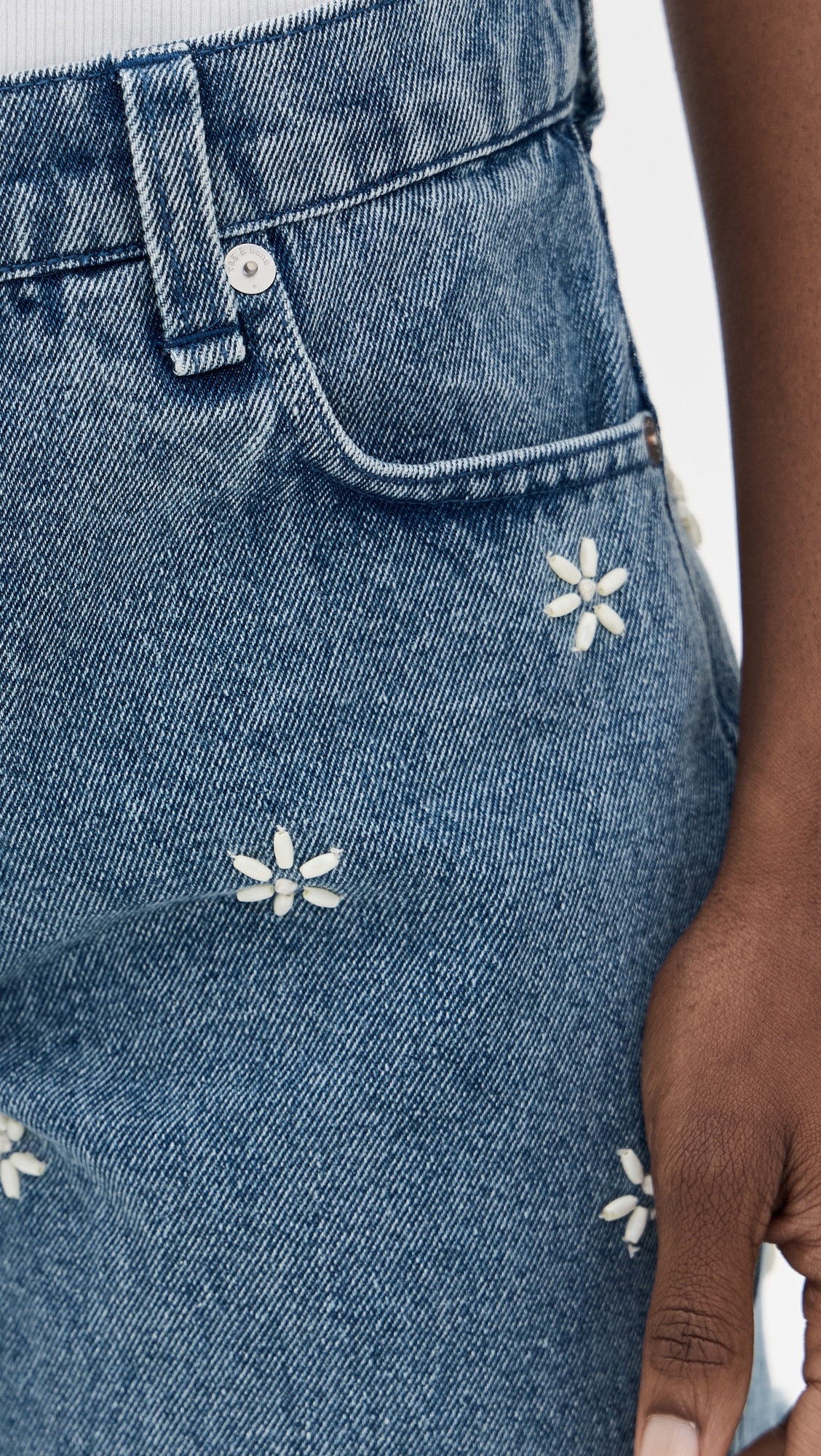 Aspen Embellished Denim Shorts - 5