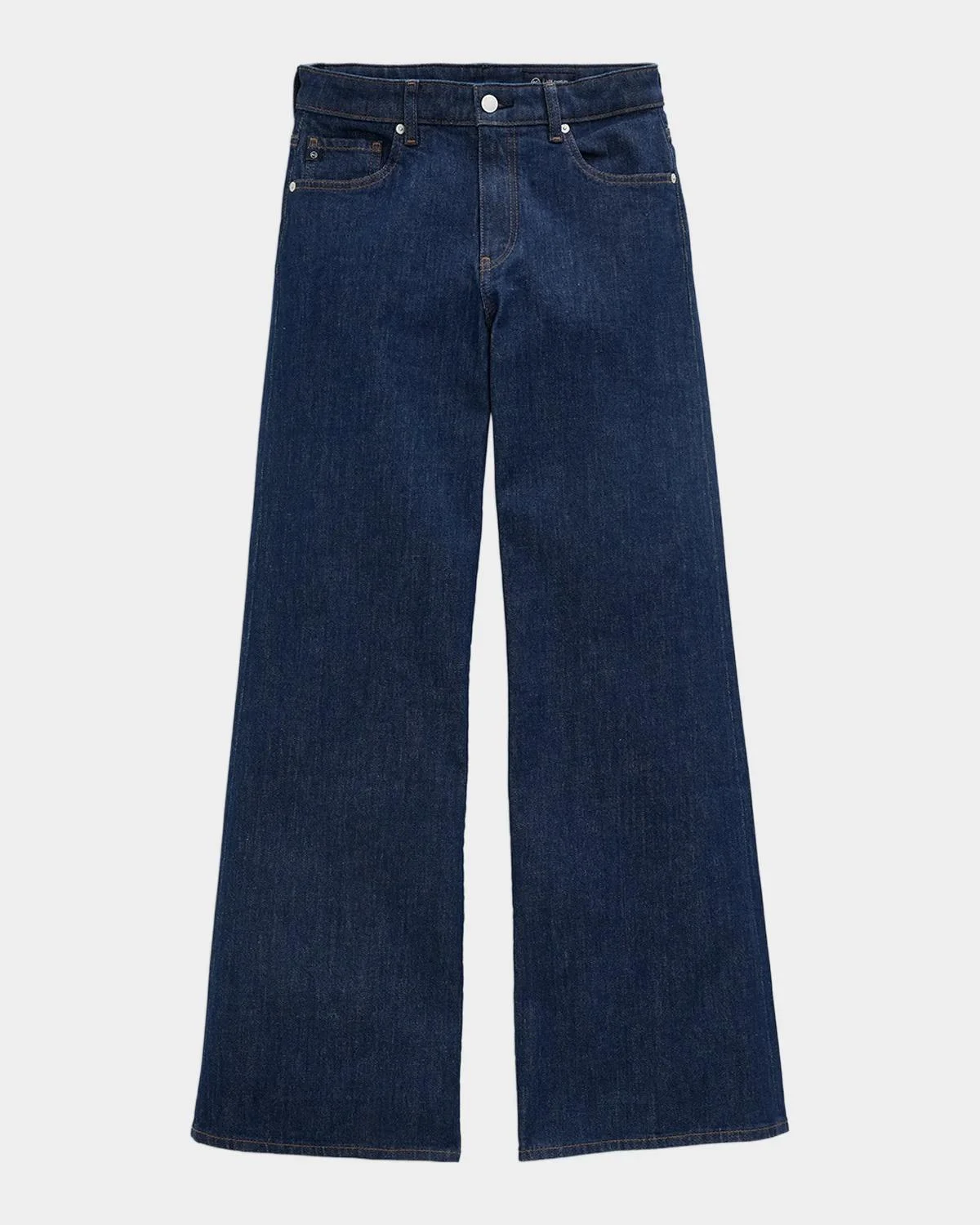 Saige Mid-Rise Wide-Leg Jeans - 1