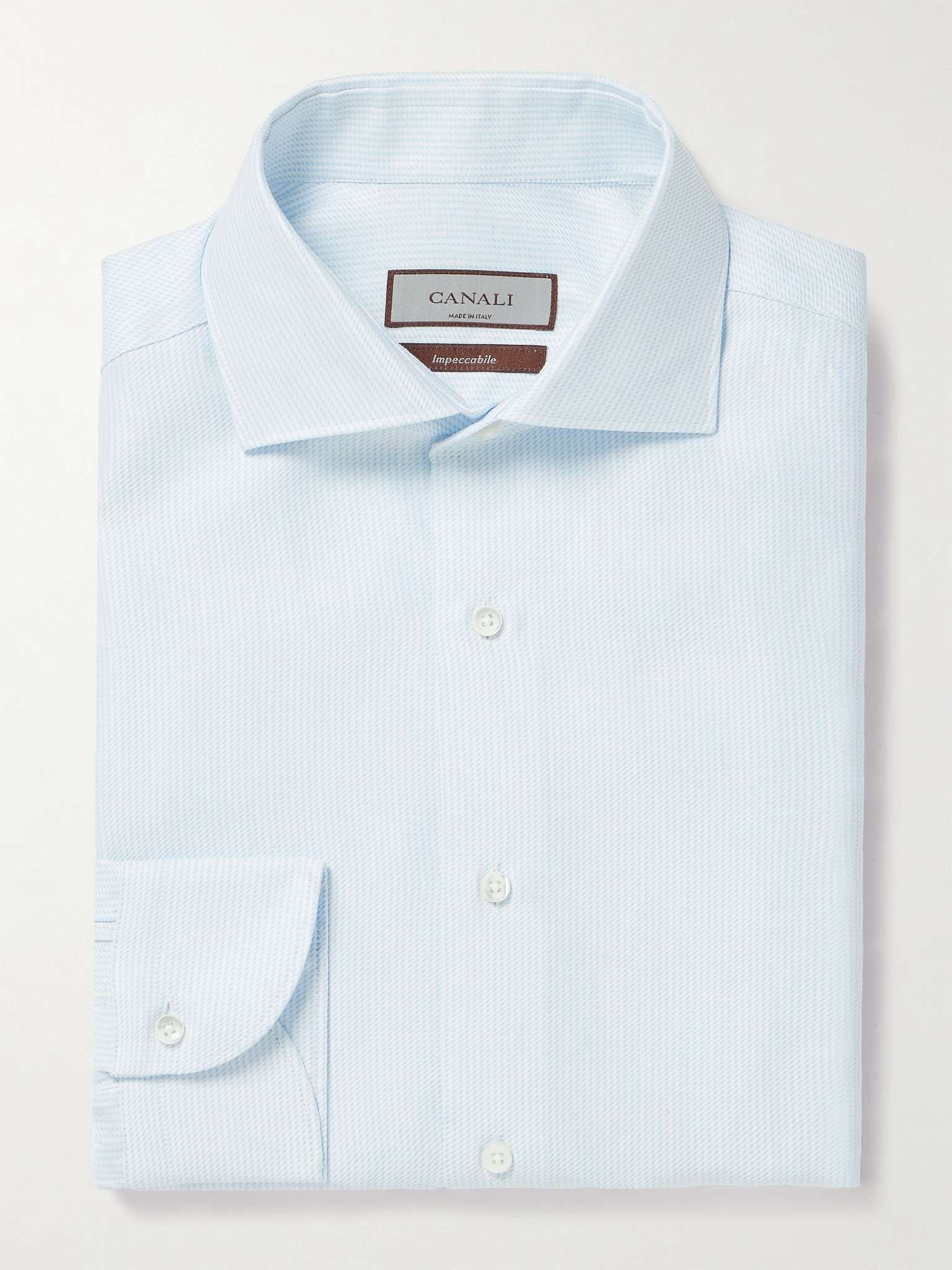 Cotton and Linen-Blend Jacquard Shirt - 2