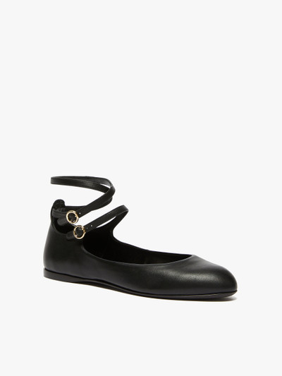 Max Mara NORMABALLET Nappa leather ballet flats outlook