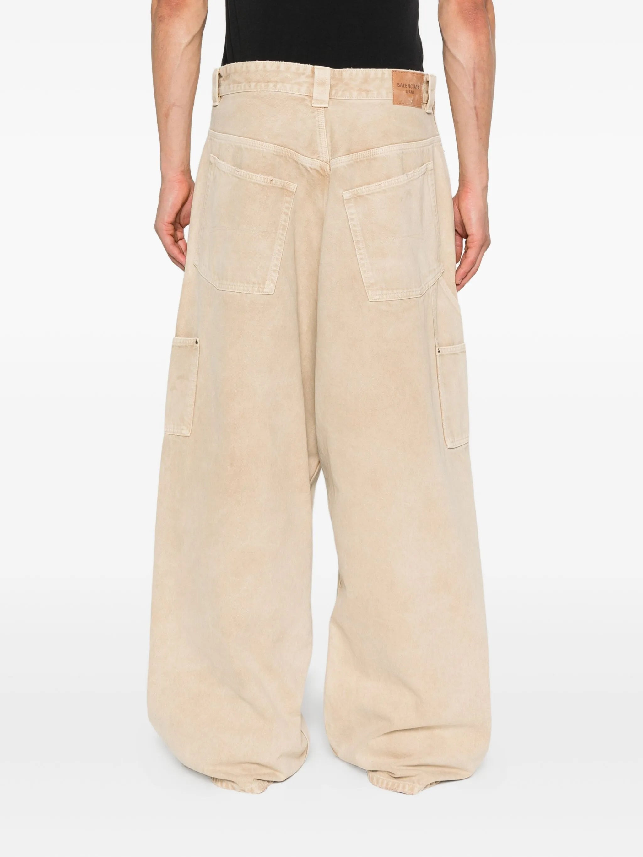 Balenciaga Ripped Off Panelled Cotton Trousers - 2