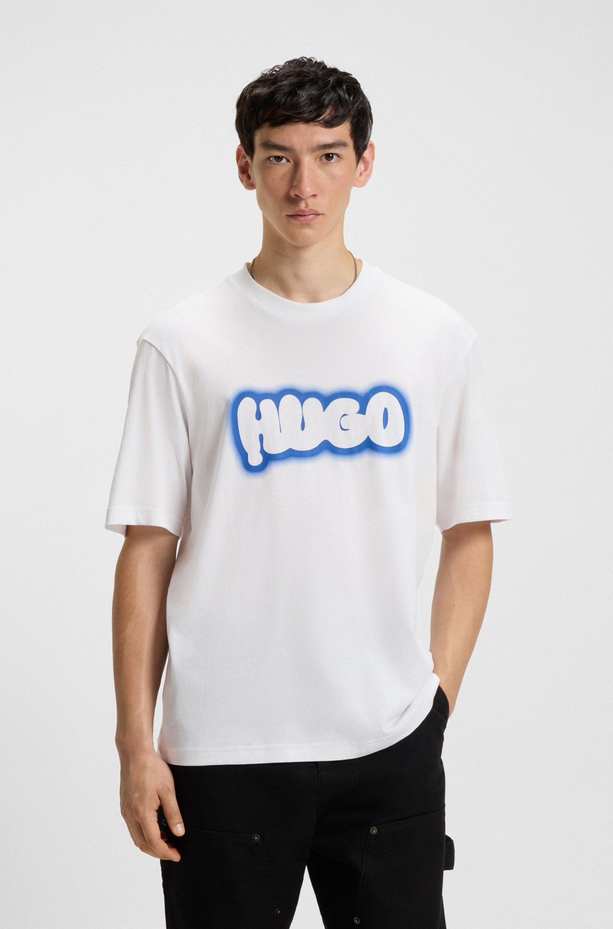 COTTON-JERSEY T-SHIRT WITH LOGO PRINT - 2