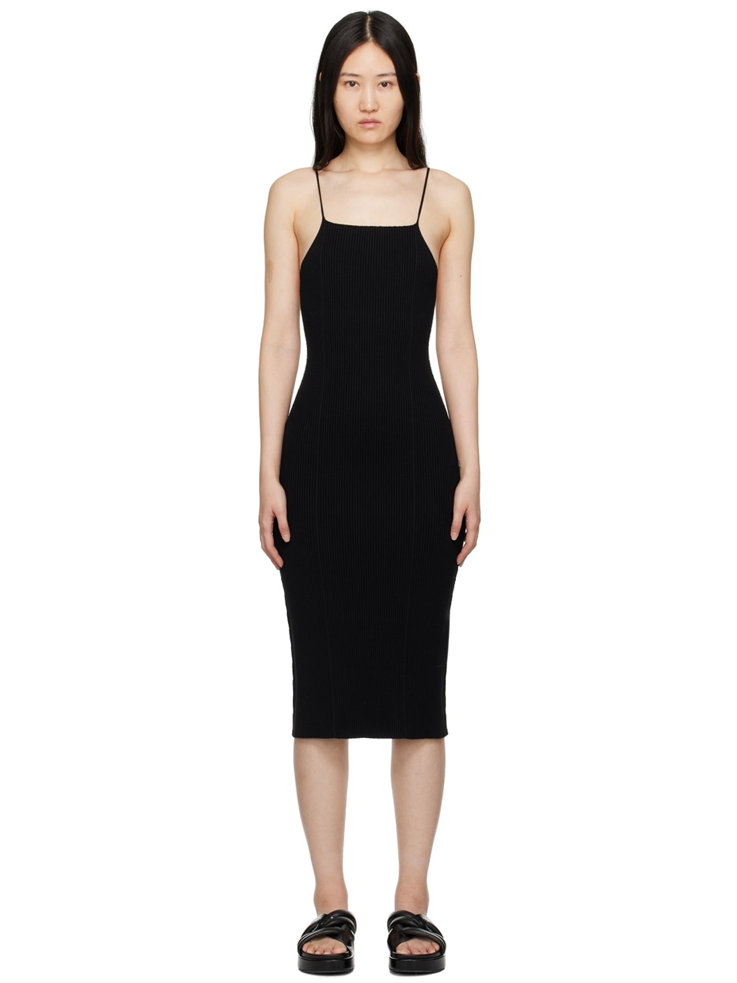 Black Zero104 Midi Dress - 1