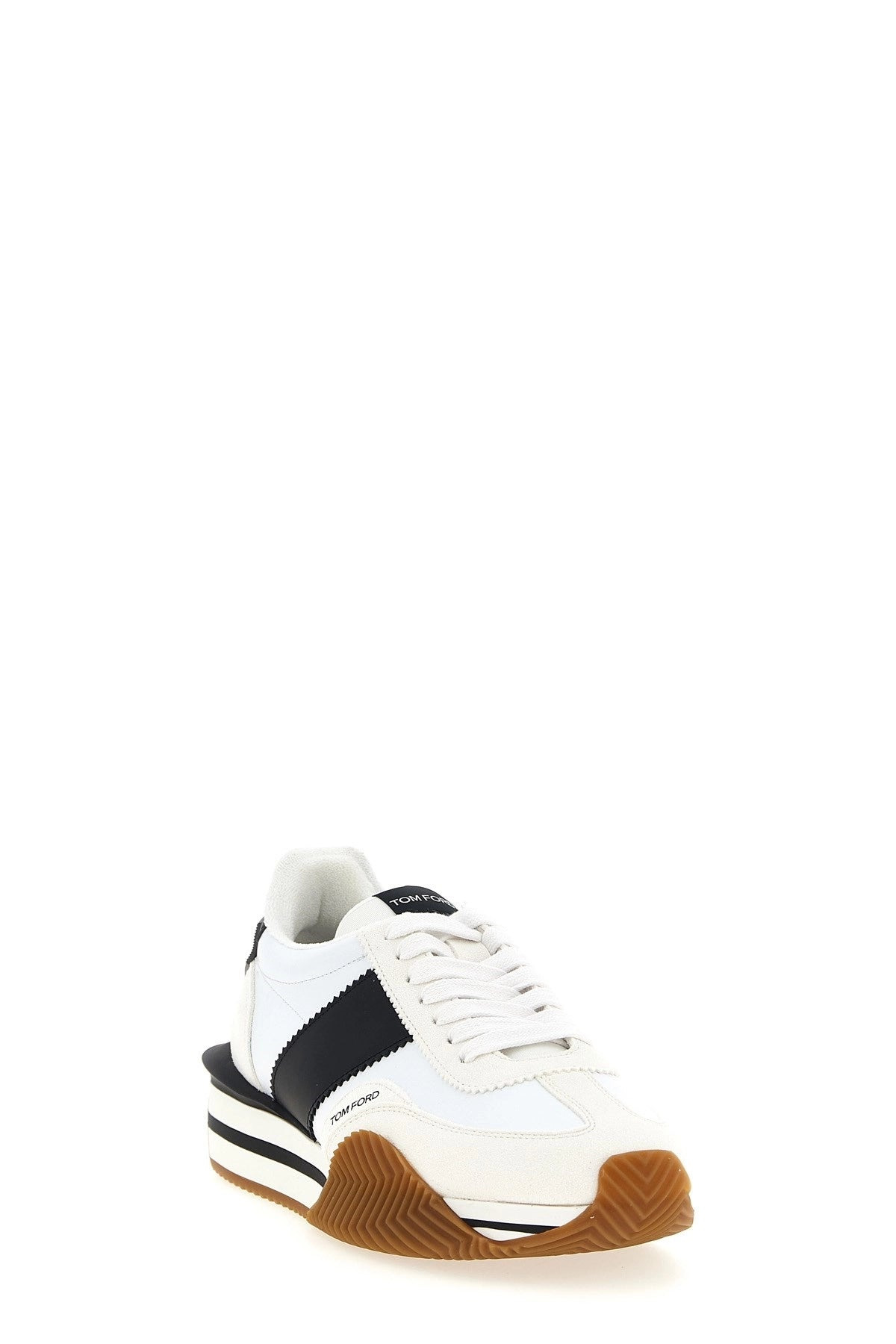 Tom Ford Men Logo Leather Sneakers - 2