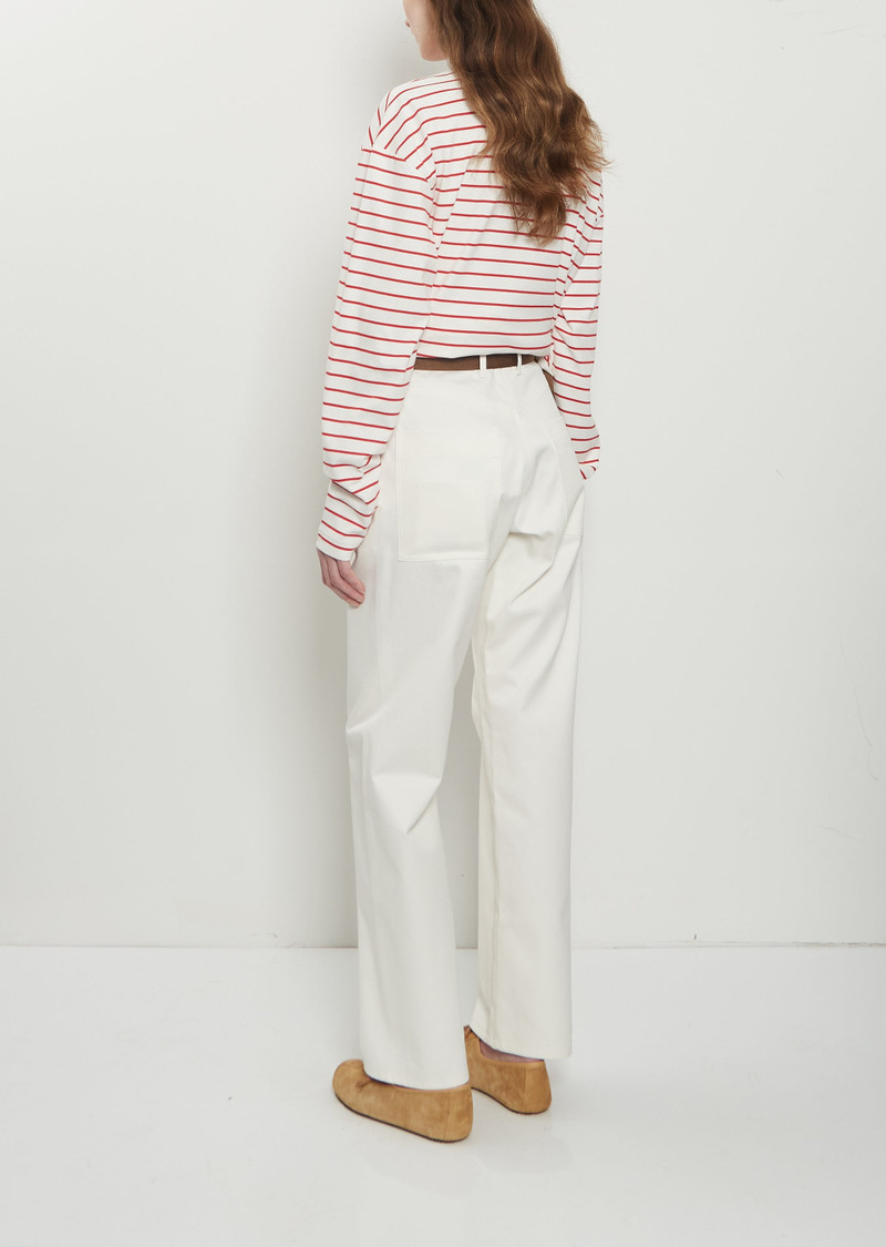 Plan C Belt Cotton Drill Trousers outlook