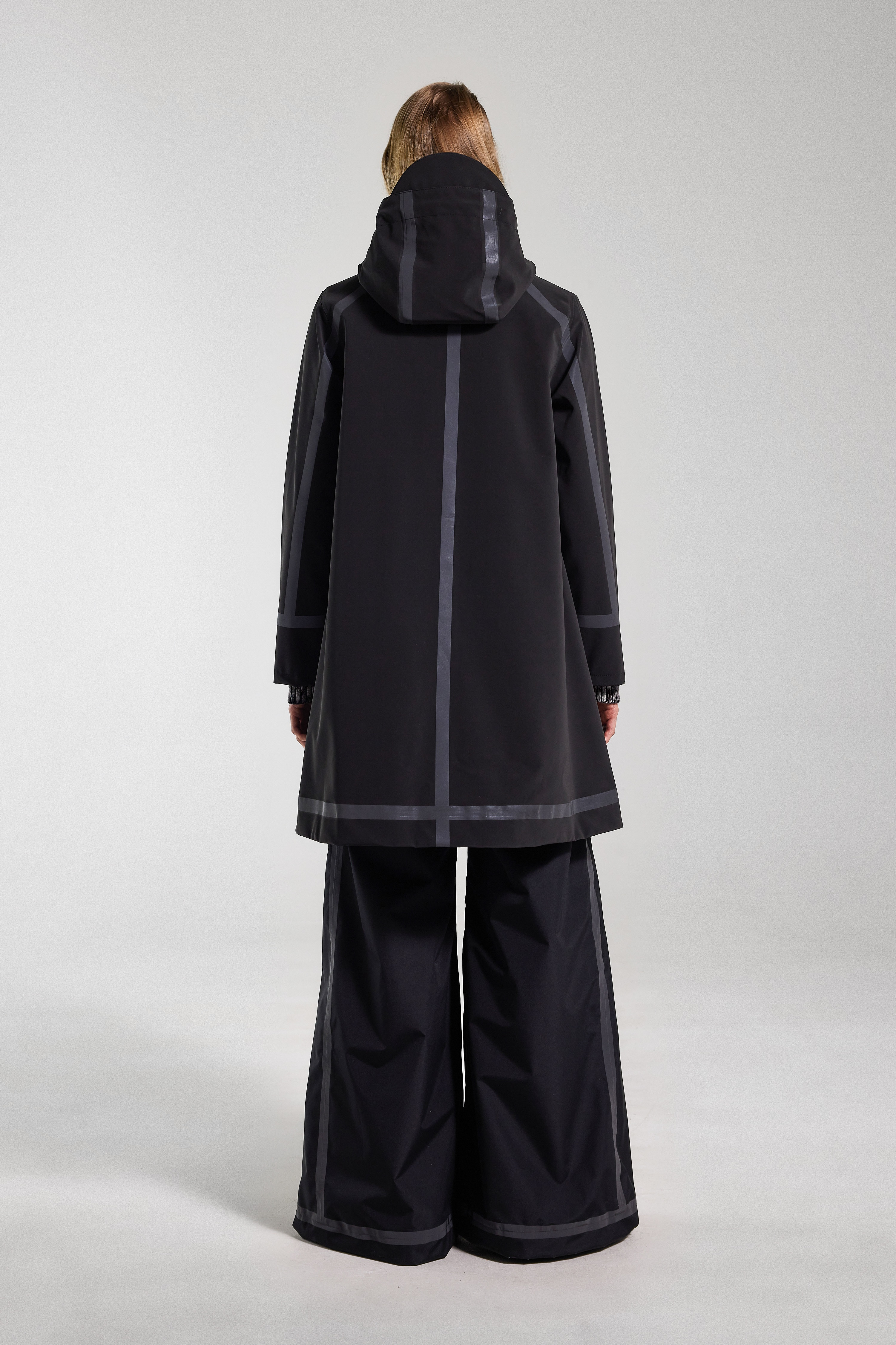 Mosebacke Tape Matte Raincoat Black - 4