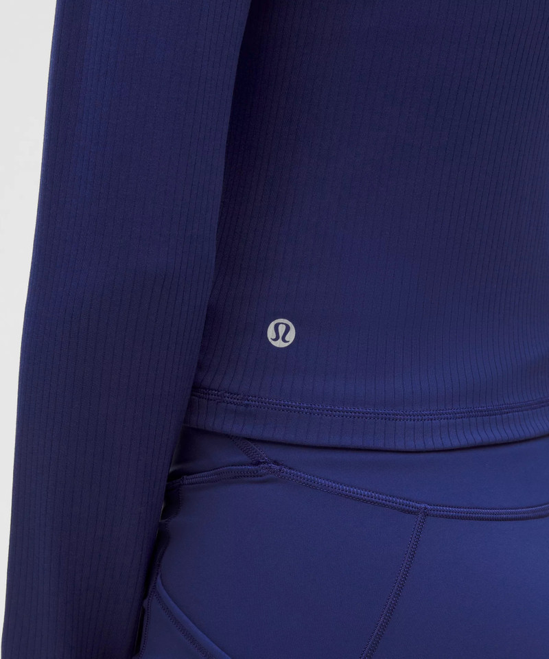 It's Rulu Ribbed Cropped Half Zip *Updated 8