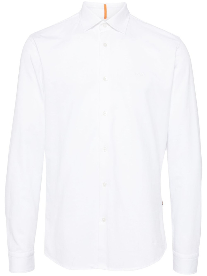 embroidered-logo shirt 1