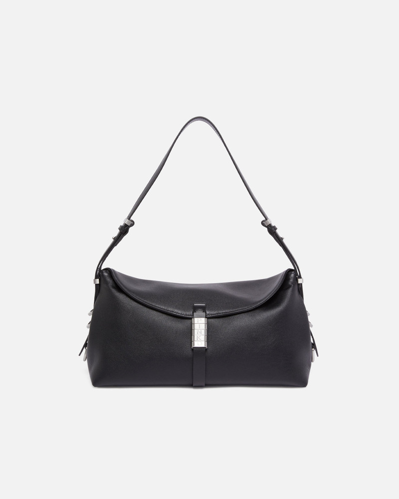 MEDIUM LEATHER SADDLE BAG SHOULDER BAG 1