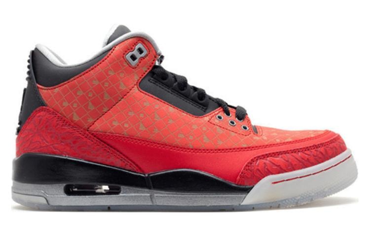 Air Jordan 3 Retro Doernbecher (2013) 'Red Goldsilver Black' 437536-600B - 2