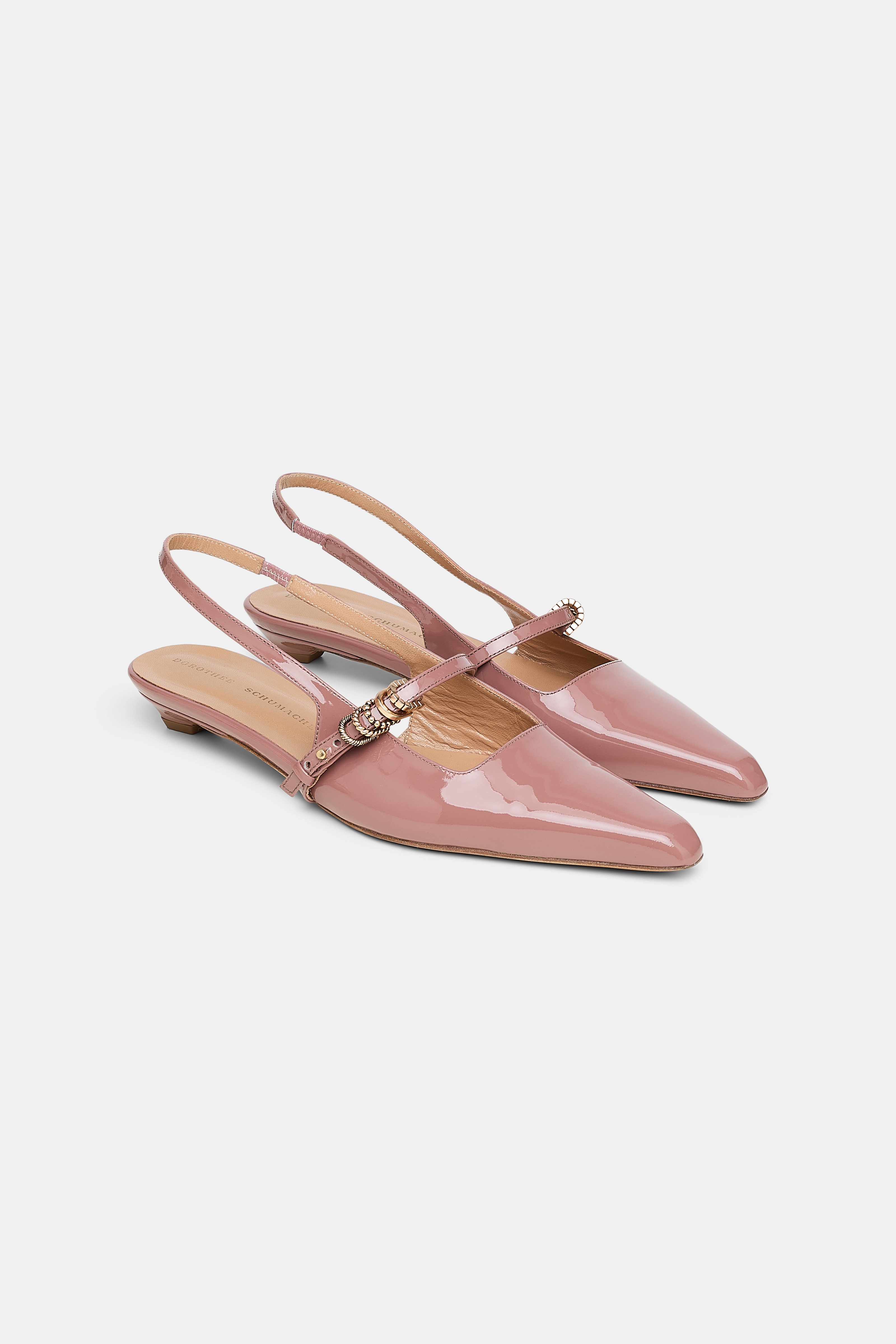 GLOSSY SHINE- Slingback Flat - 7