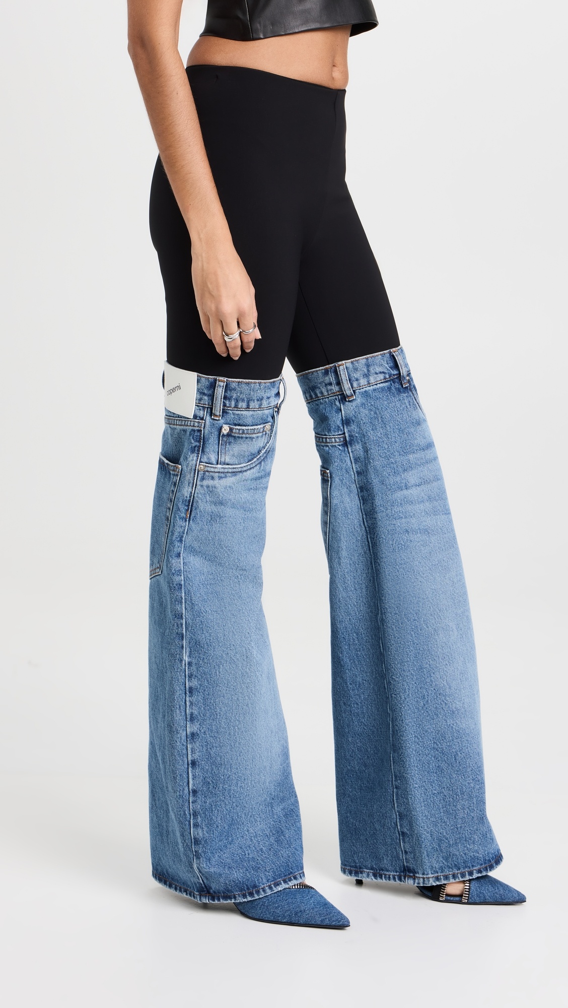 Hybrid Flare Denim Trousers - 3