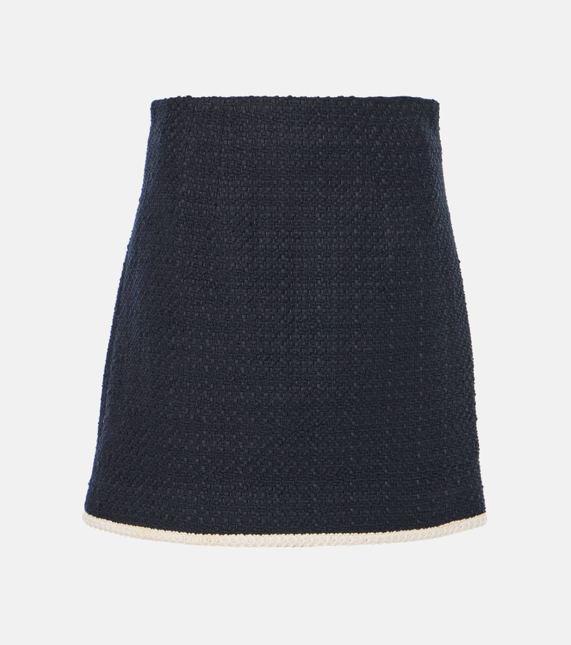 Roman cotton-blend tweed miniskirt - 1