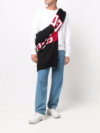 GCDS logo-print jumper scarf outlook