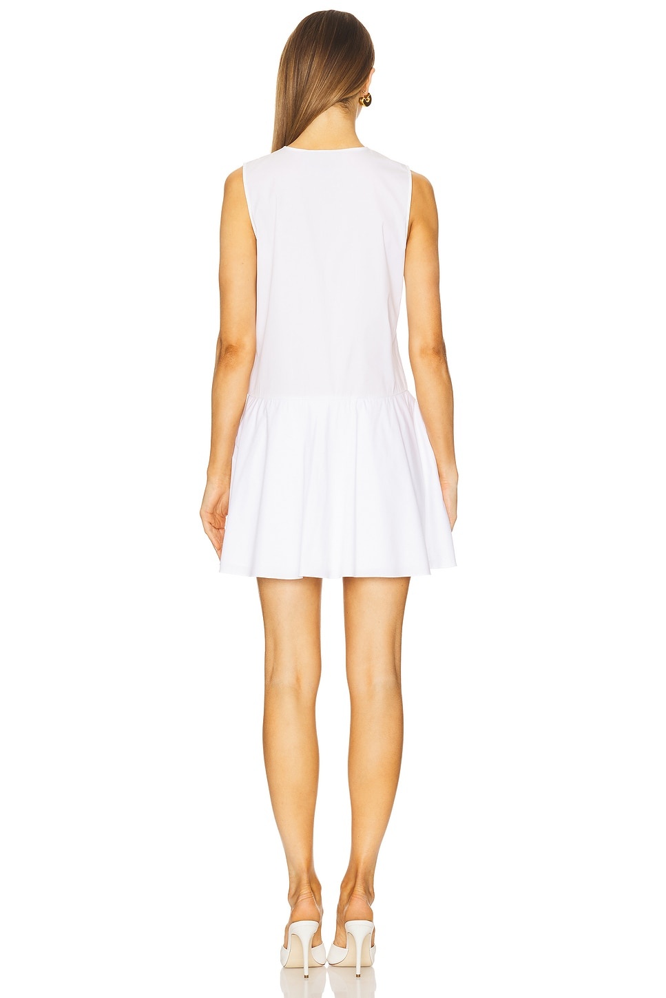 Sleeveless Button Down Mini Dress - 3