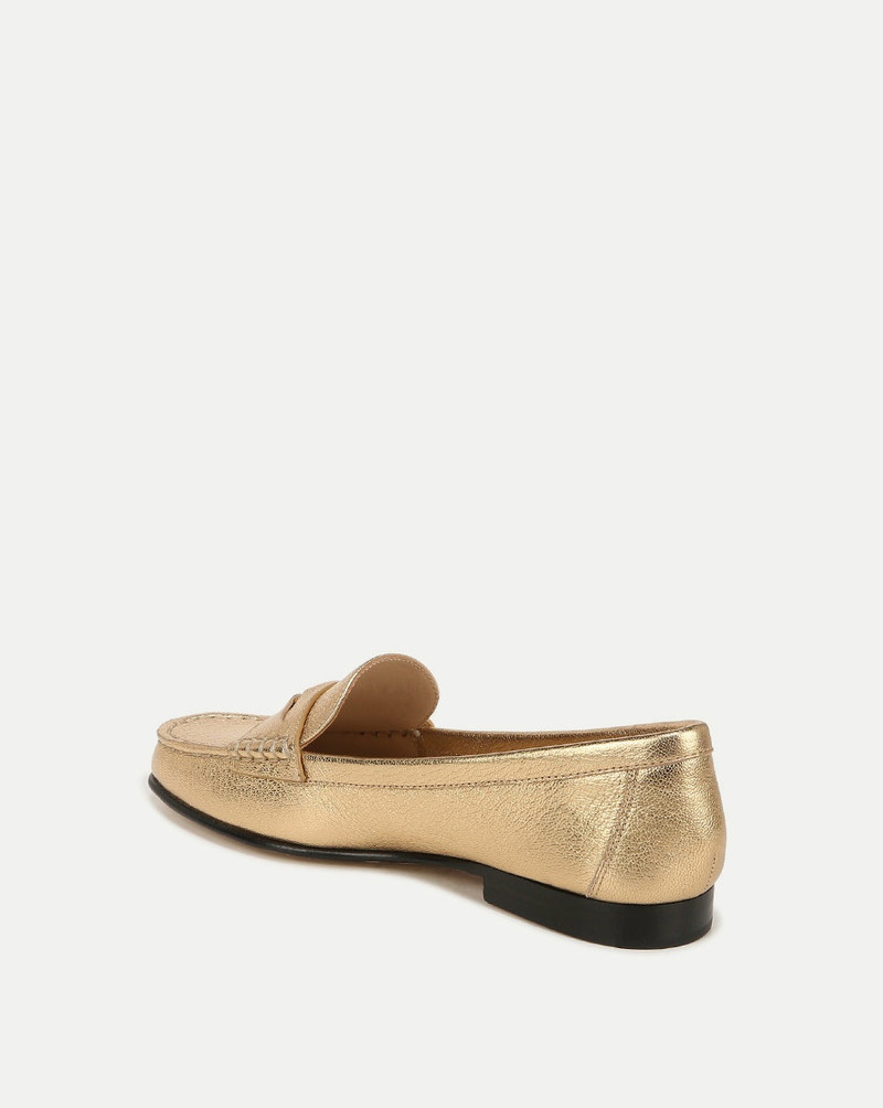 VERONICA BEARD PENNY METALLIC LEATHER LOAFER outlook