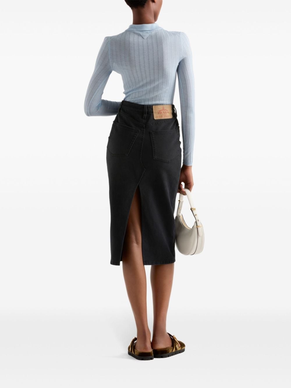 Cashmere and silk polo shirt - 3
