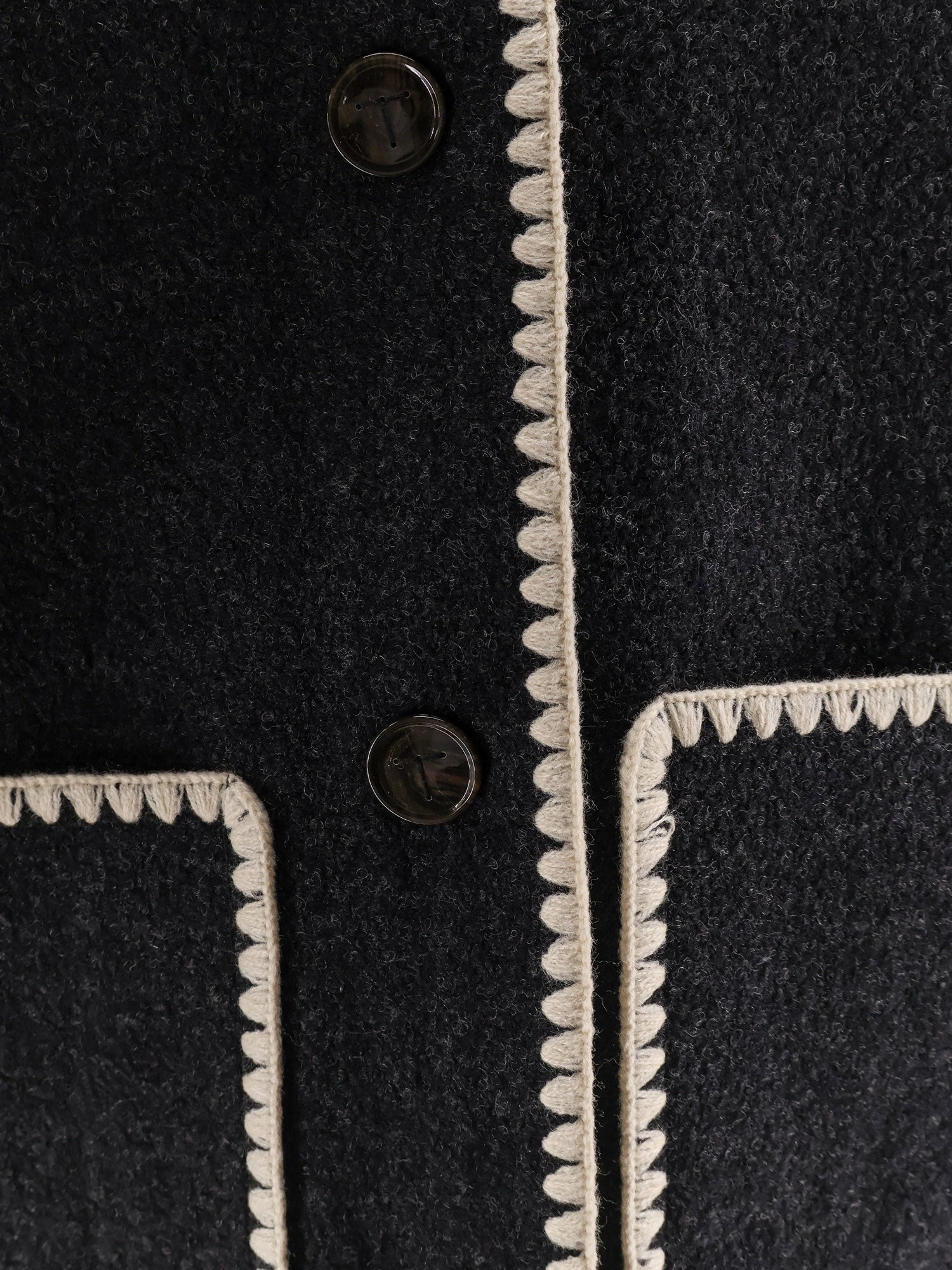 Wool Blend Emboidered Jacket - 5