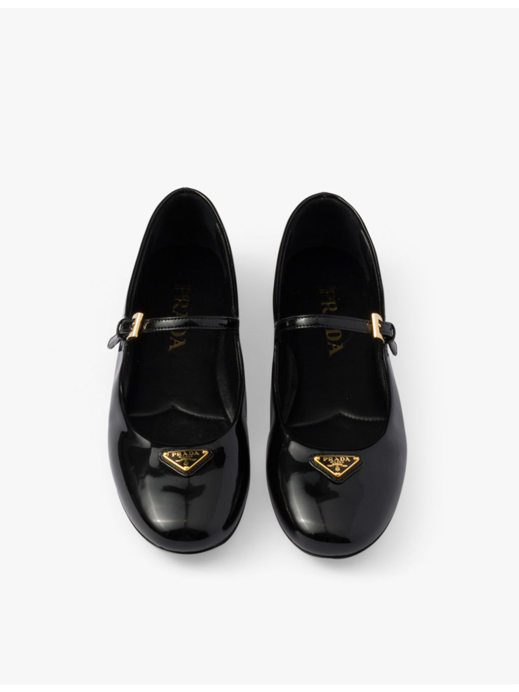 Brand-plaque patent-leather Mary Jane flats - 2