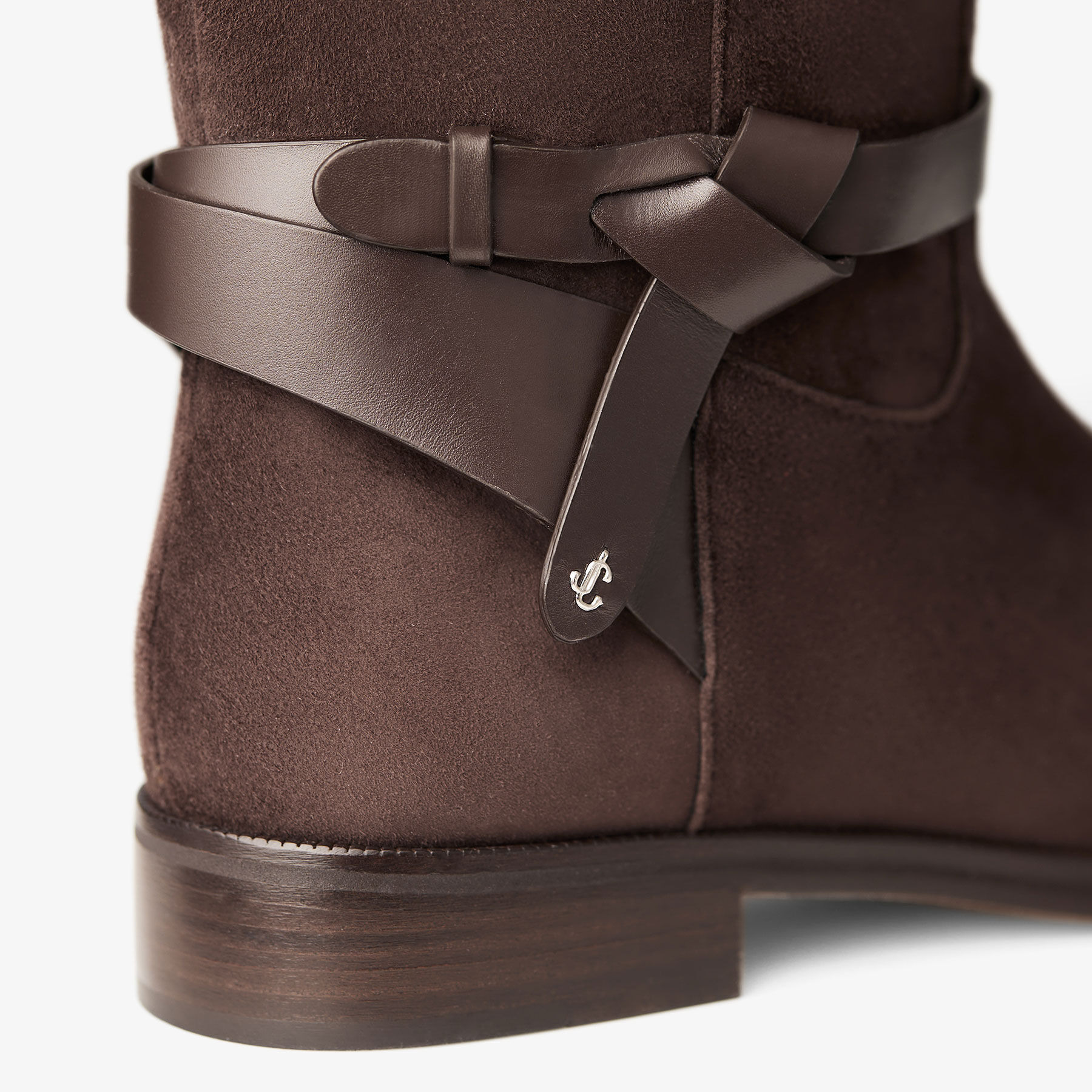 Lawton Knee Boot Flat
Chocolate Suede and Calf Leather Knee High Boots - 4
