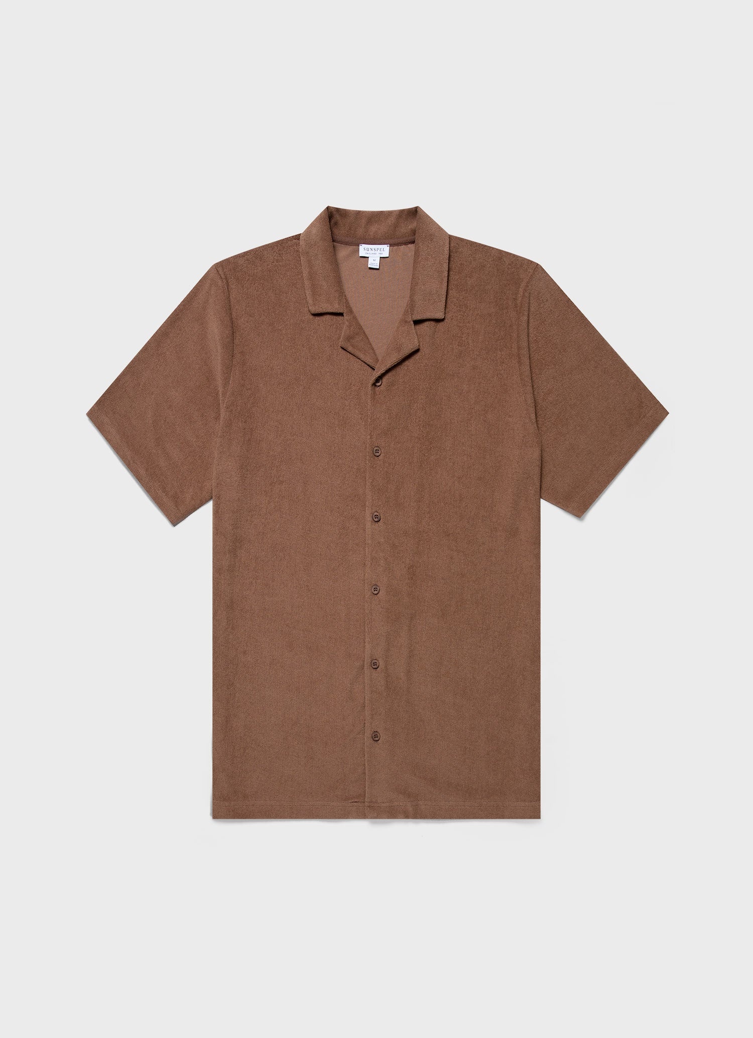 Towelling Camp Collar Shirt - 1