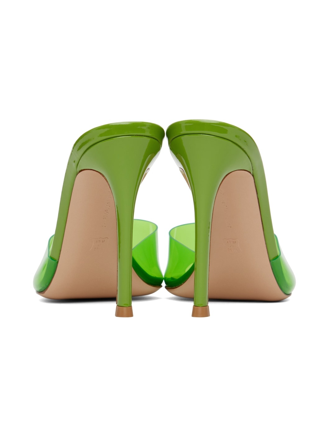 Green Elle Heeled Sandals - 2