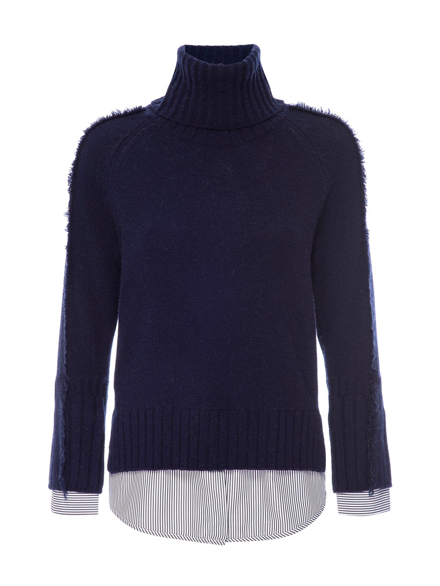 The Jolie Fringe Striped Layered Looker - 2