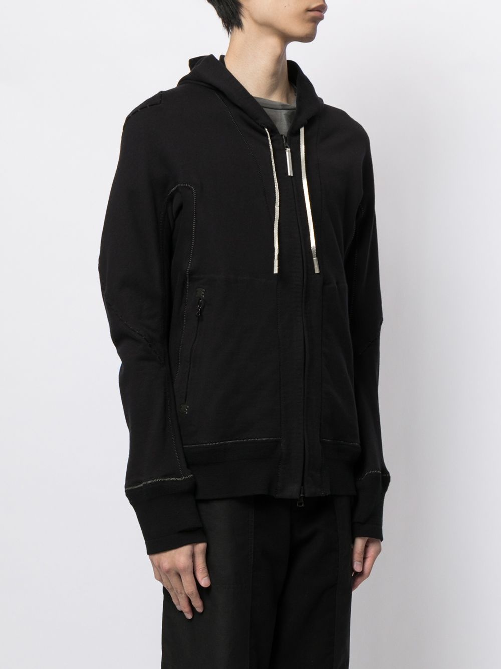 zip-up hooded jacket - 3