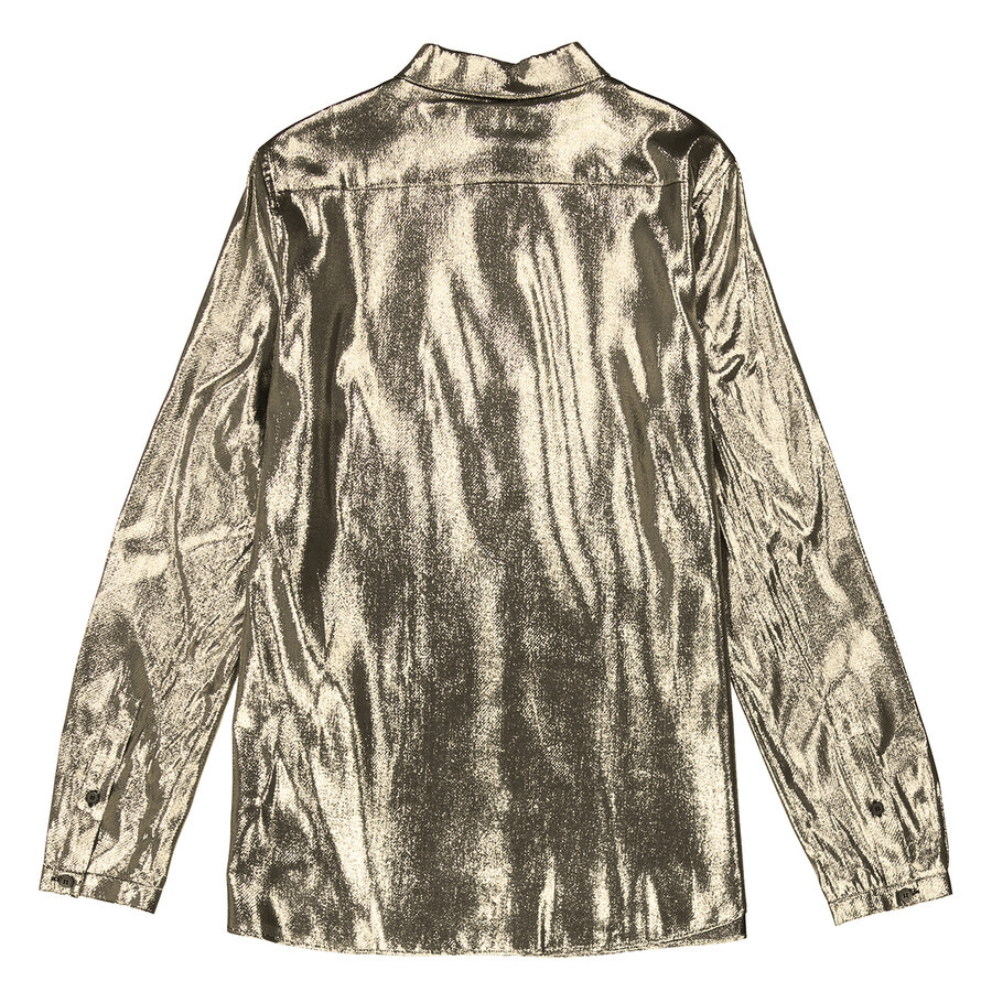 Burberry Ladies Pintuck Detail Silk Shirt - 2