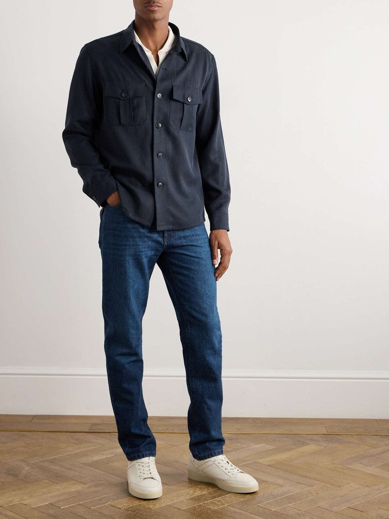 Canali Lyocell-Twill Overshirt outlook