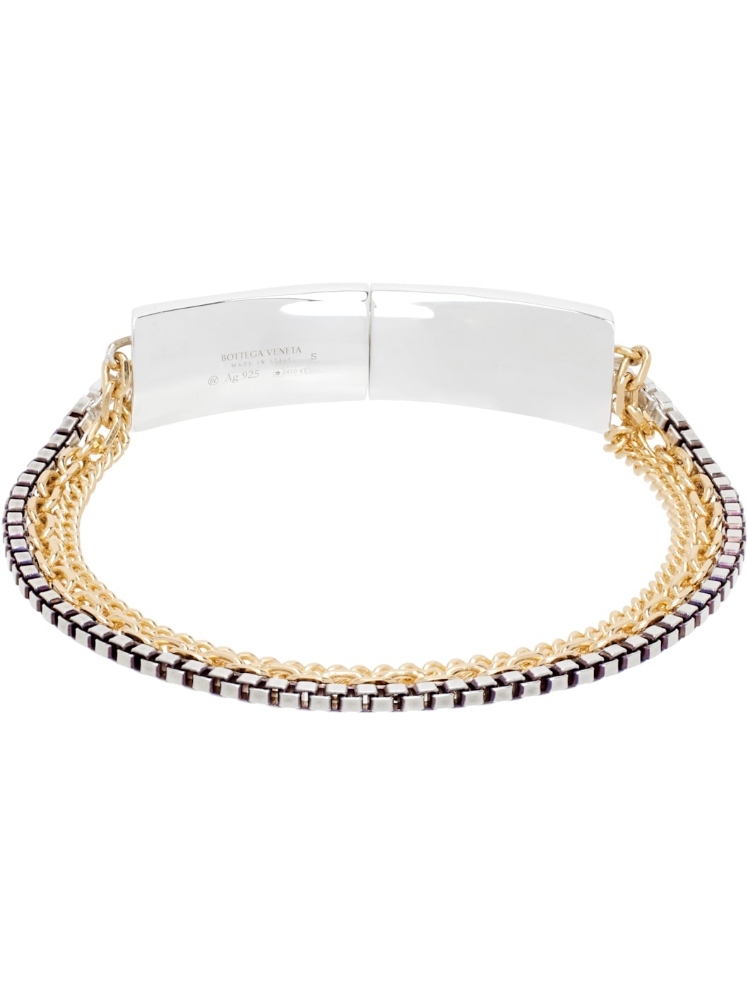 Gold & Silver Detail Chain Bracelet - 2
