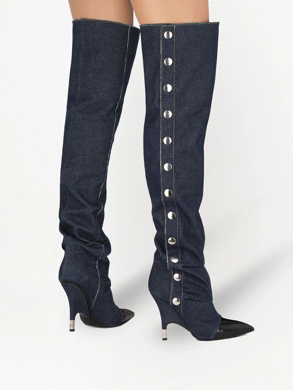 Harper stud-detail knee-high boots - 4