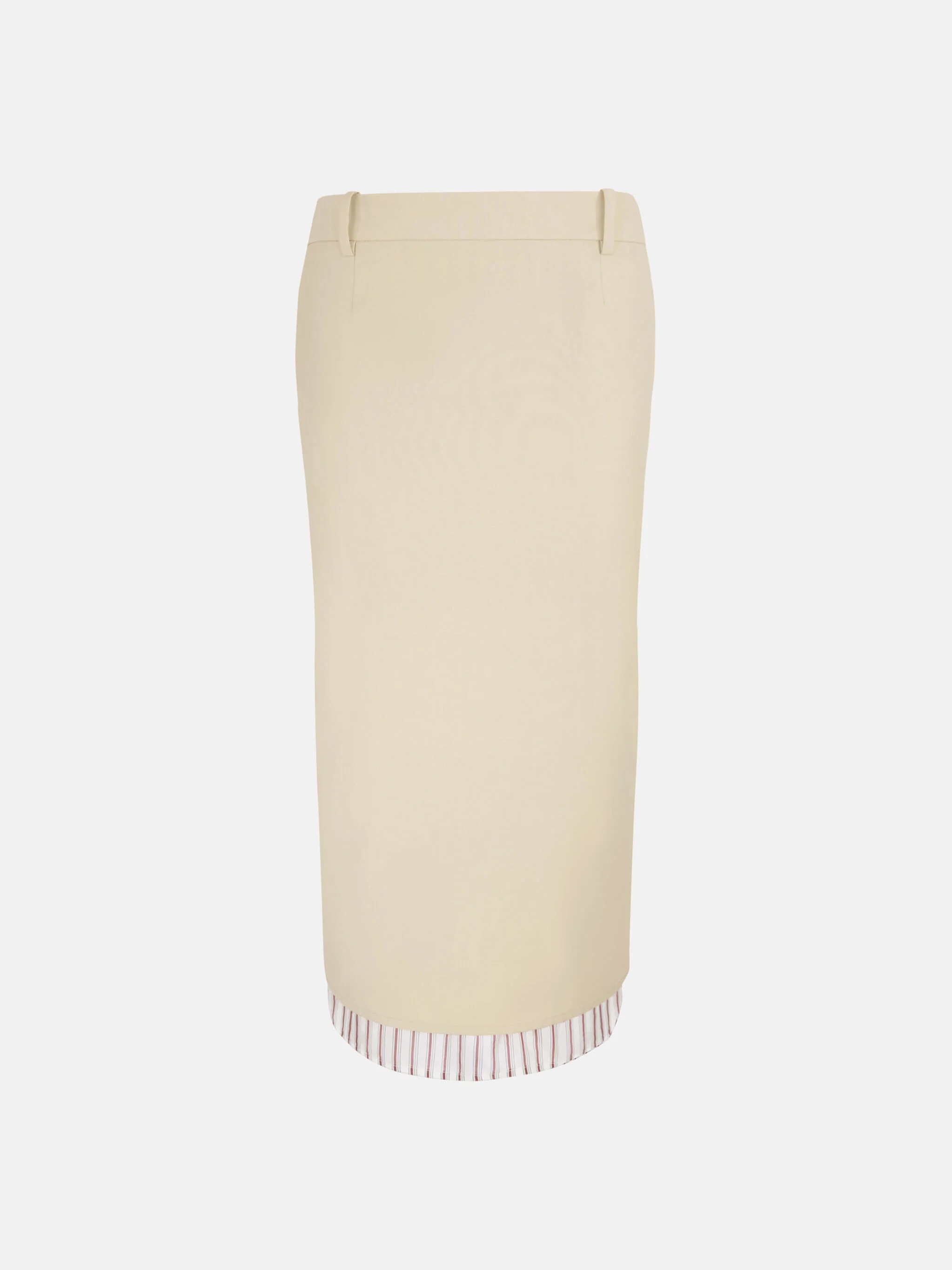 BEIGE MIDI SKIRT - 1