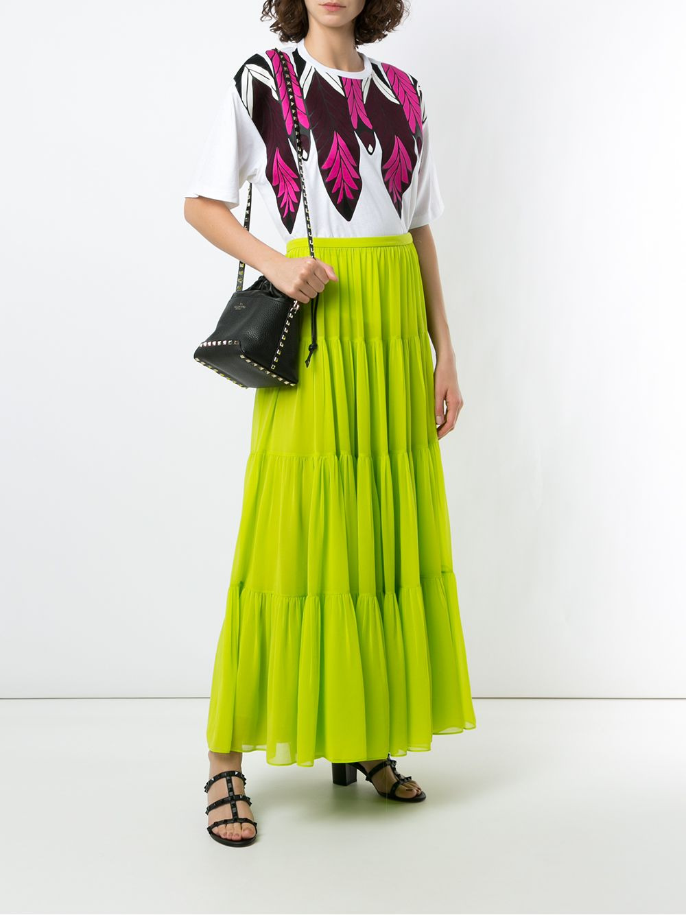 tiered maxi-skirt - 2