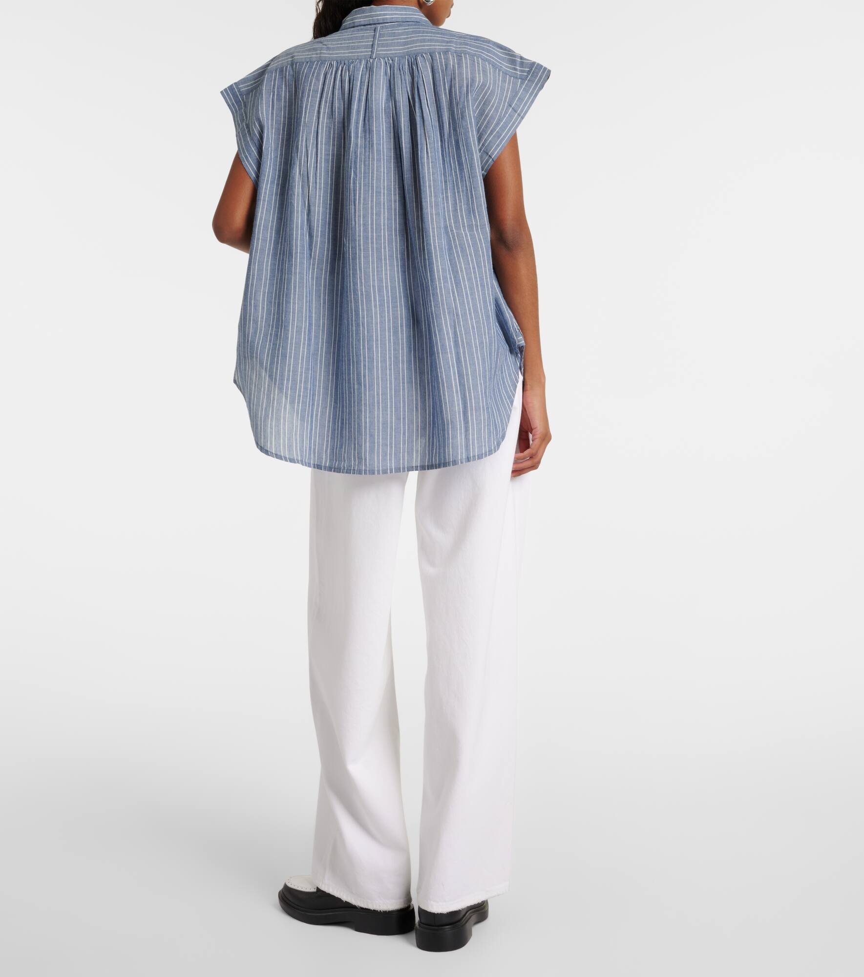 Normandy striped cotton blouse - 3