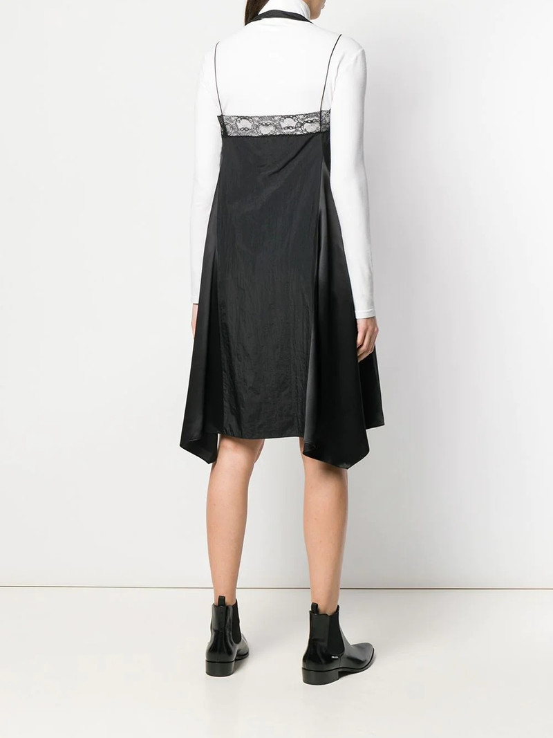 zip front halter slip dress 4