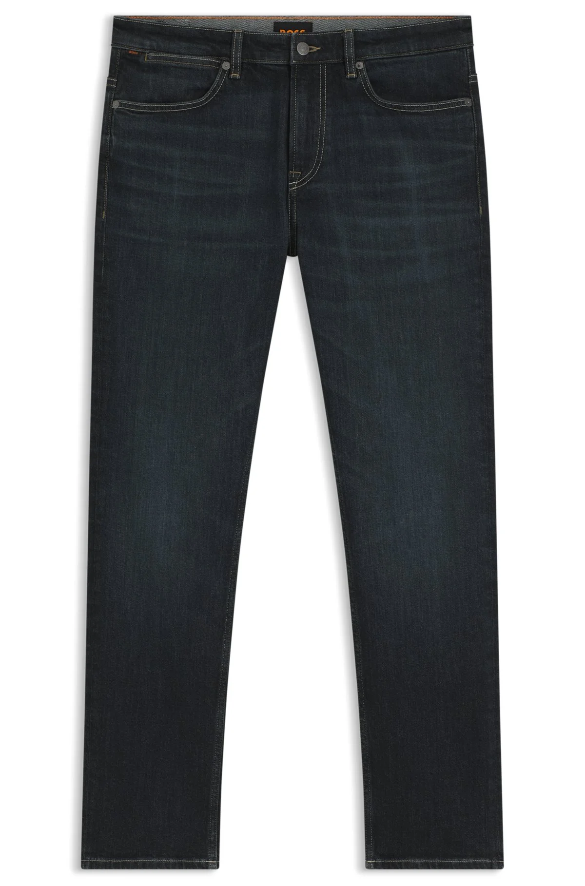 SLIM-FIT JEANS WITH CONTRAST STITCHING - 1