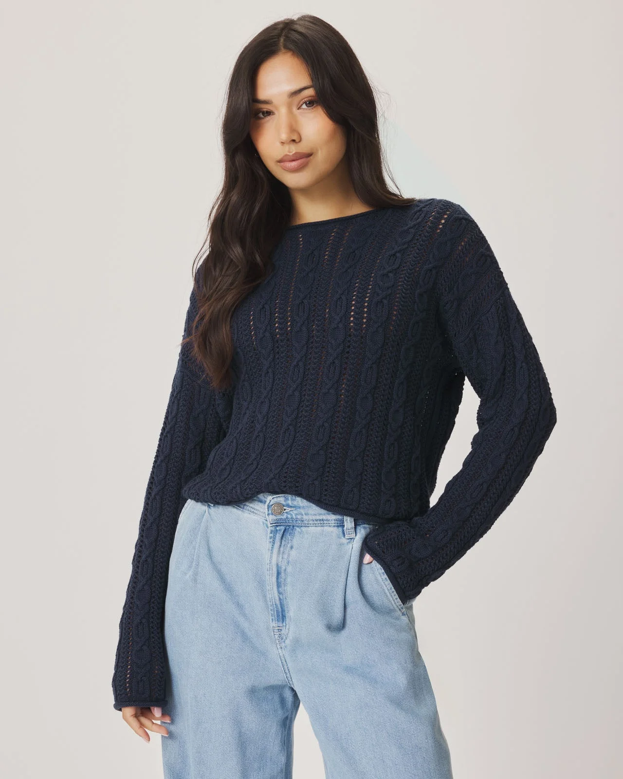 Brennan Cable Knit Sweater - 1
