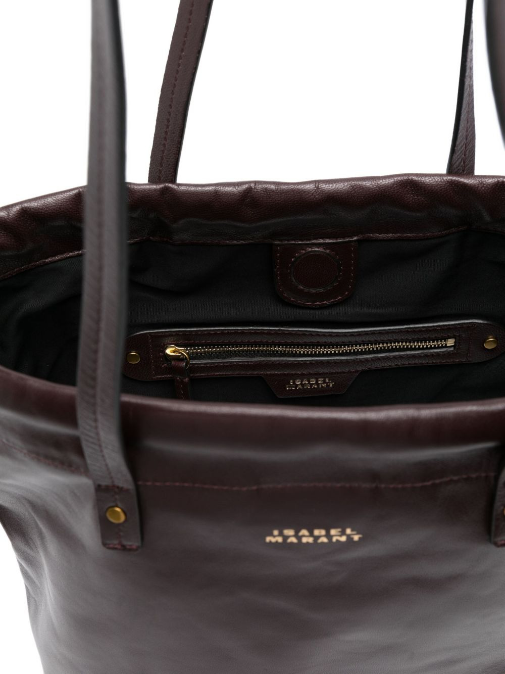 Silven drawstring leather shoulder bag - 5