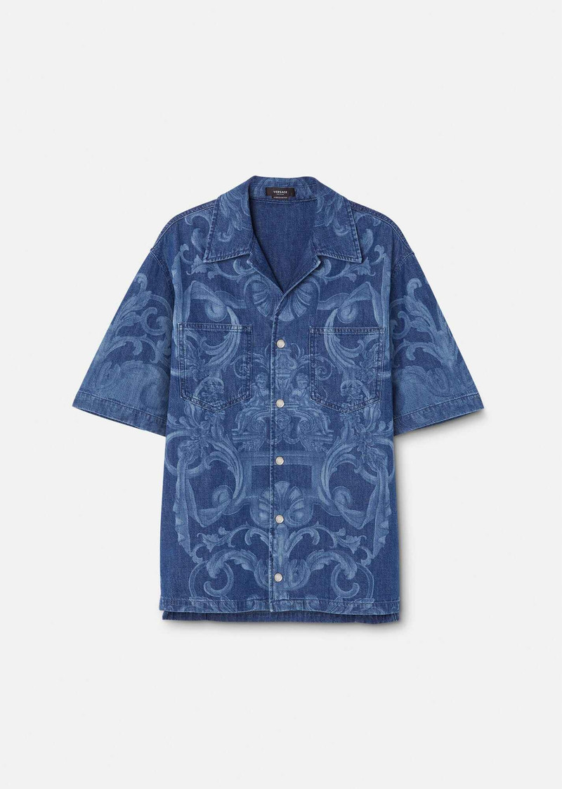 Silver Baroque Denim Shirt 1