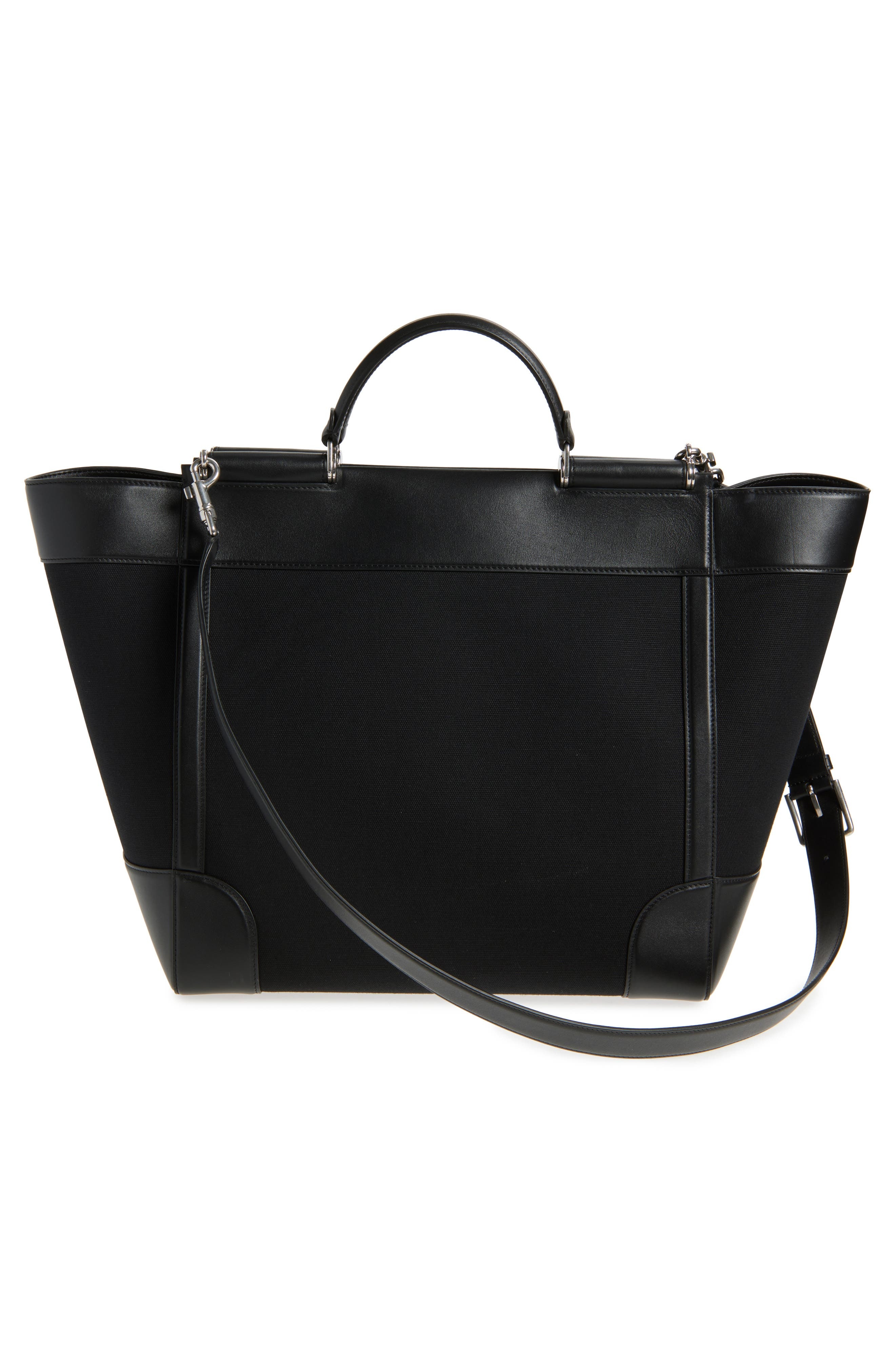 Dolce&Gabbana Sicily Shoulder Bag in 8B956 Black/Black at Nordstrom - 3