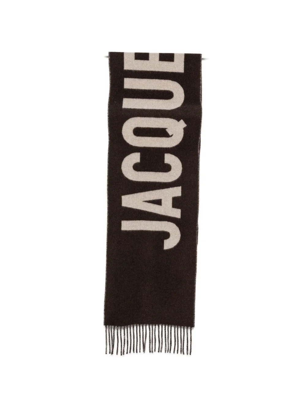 Logo wool scarf - 1