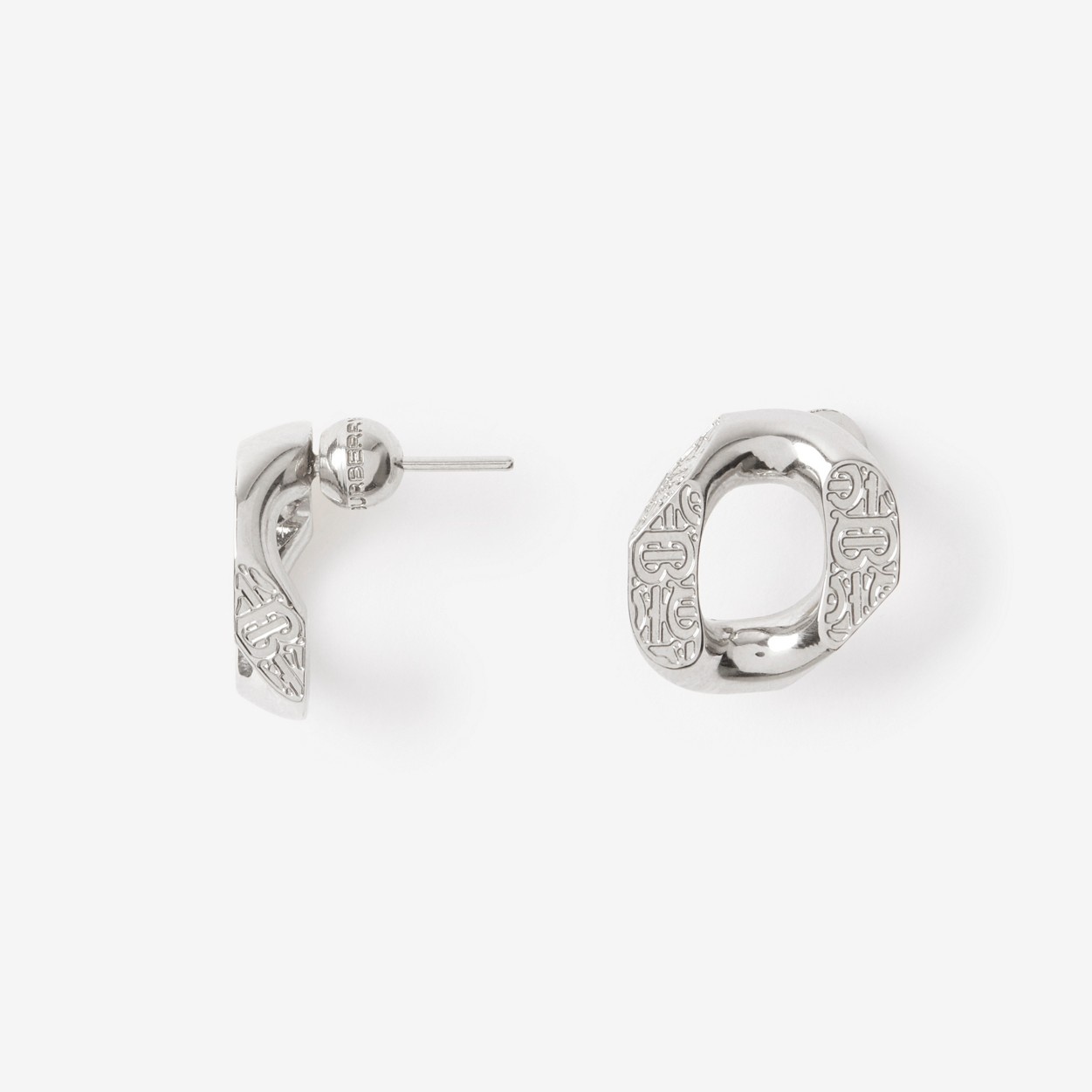 Monogram Motif Chain-link Earrings - 1