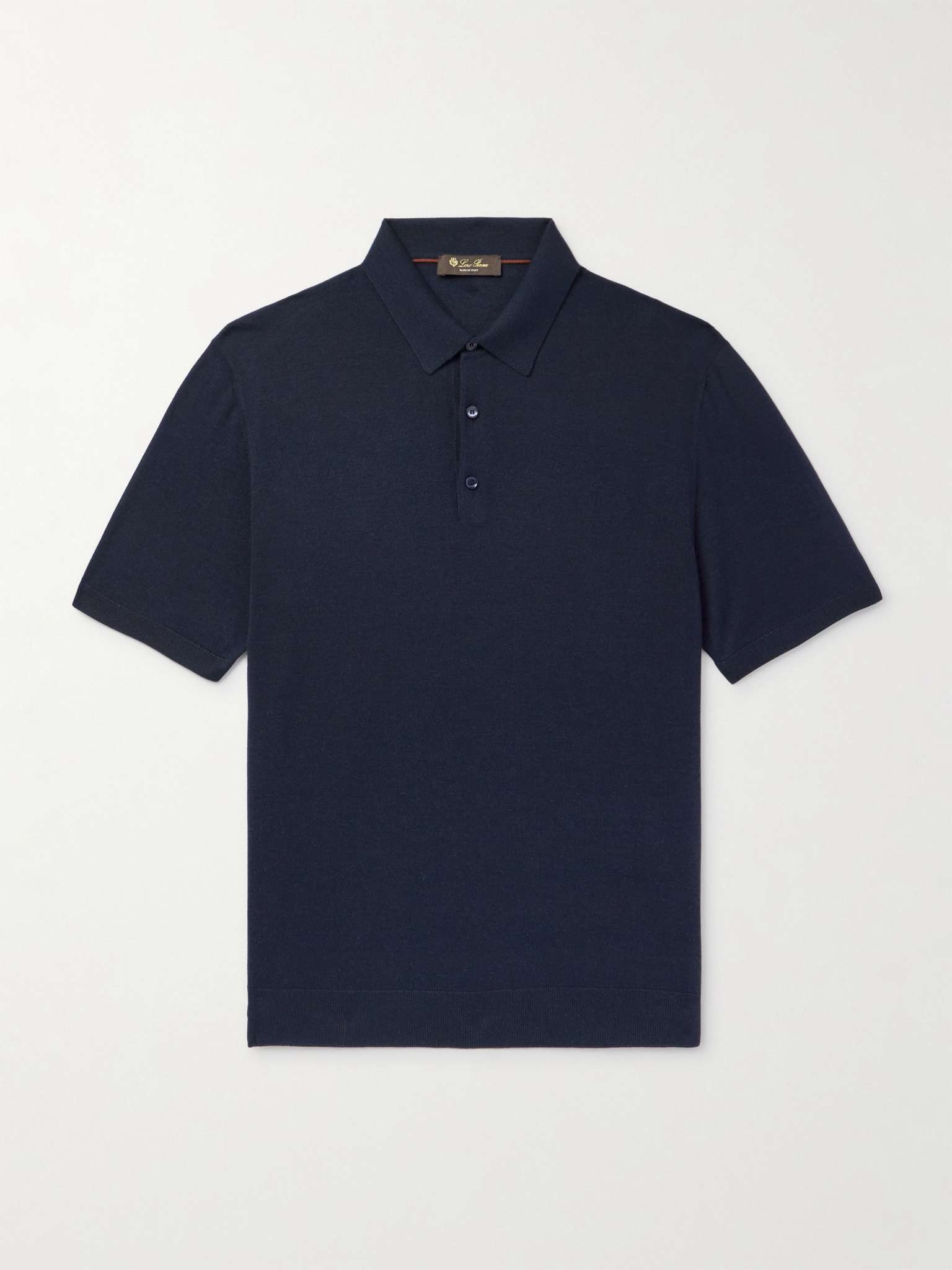 Slim-Fit Wool, Silk and Cashmere-Blend Polo Shirt - 1